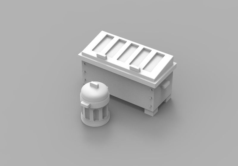 Infrastructure and Objectives Pack 01 3D print model_6