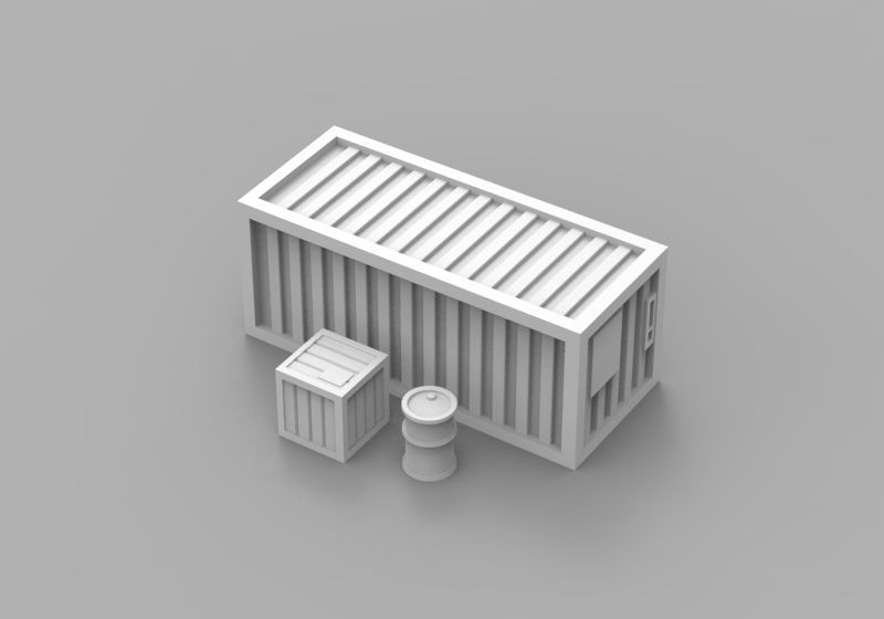 Infrastructure and Objectives Pack 01 3D print model_3