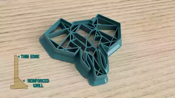 GEOMETRICAL ELEPHANT- COOKIE CUTTER 