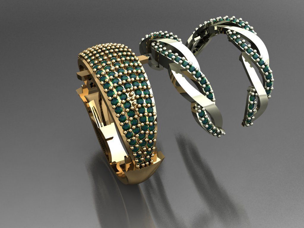 P149- Diamond ring 3D print model_4