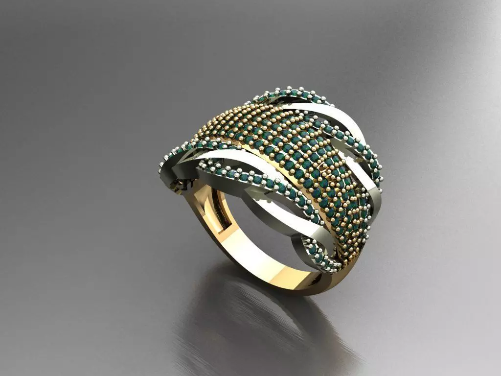 P149- Diamond ring 3D print model_0