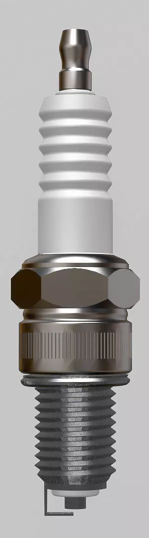 spark plug Free 3D model_0