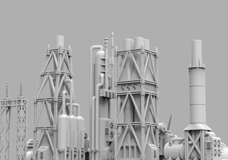 Infrastructure and Objectives Pack 02 3D print model_5