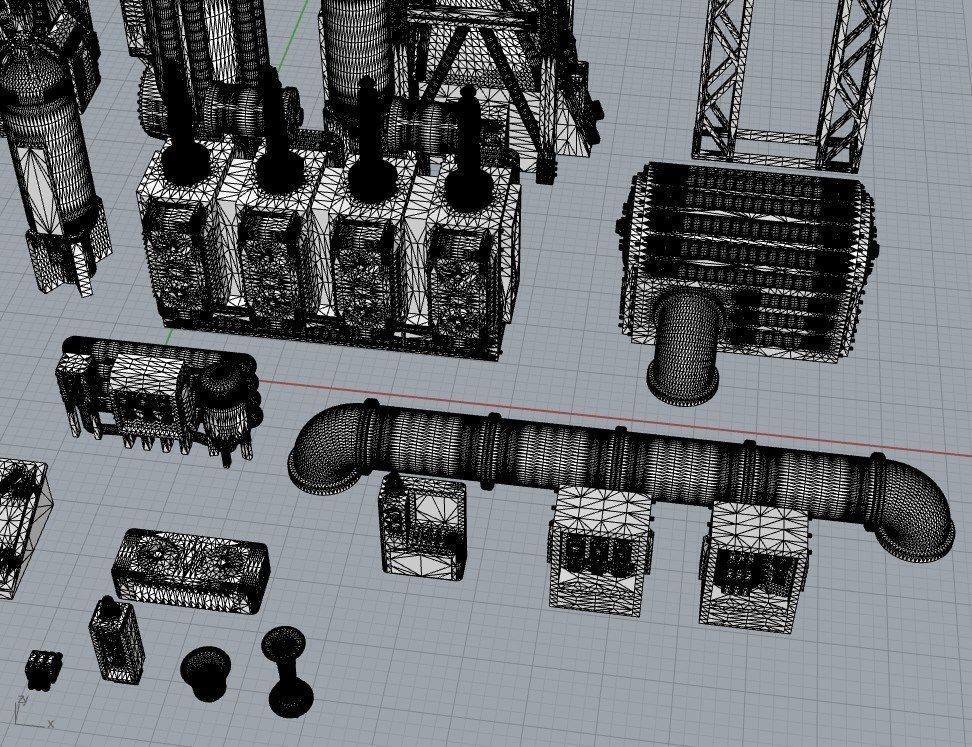 Infrastructure and Objectives Pack 02 3D print model_6