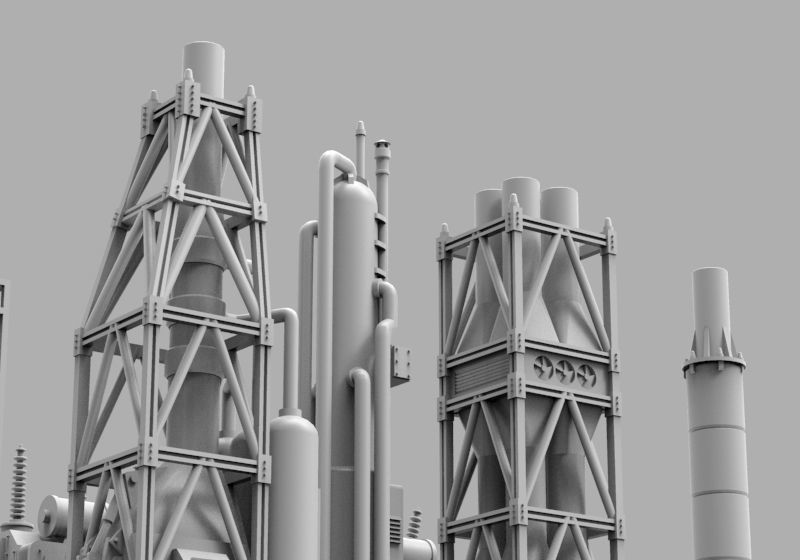 Infrastructure and Objectives Pack 02 3D print model_4