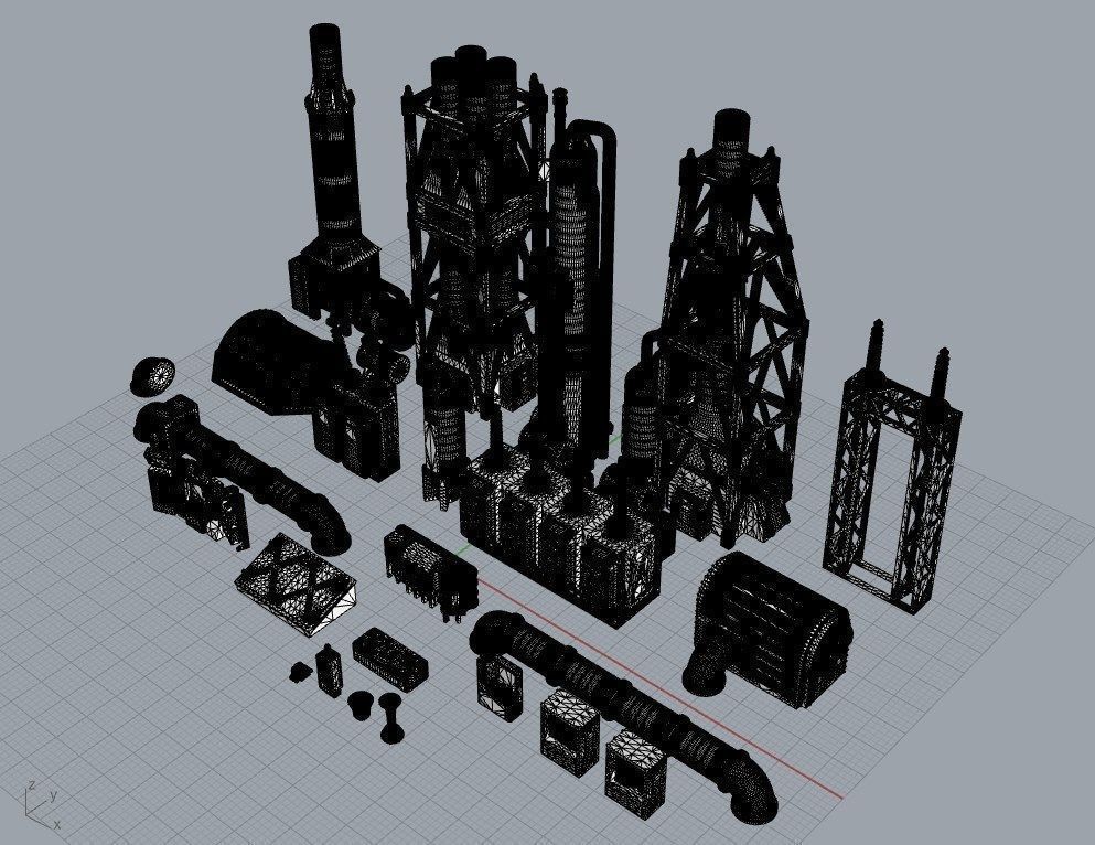 Infrastructure and Objectives Pack 02 3D print model_9