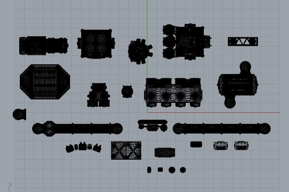 Infrastructure and Objectives Pack 02 3D print model_8