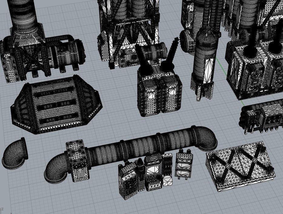 Infrastructure and Objectives Pack 02 3D print model_7