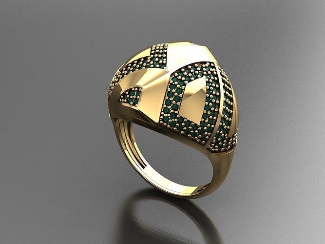 P155- Diamond ring 3D print model