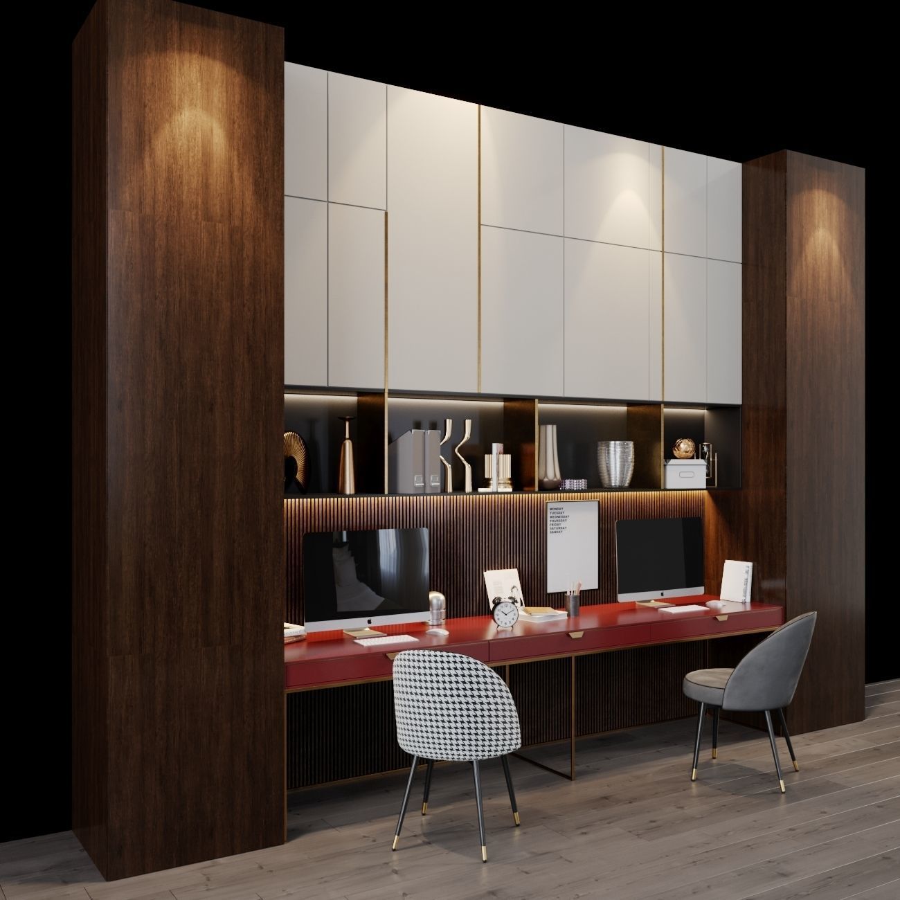 Workplace 34 3D model_2