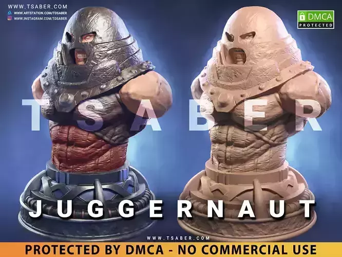 Juggernuat Bust - XMEN Collectible 3D print model