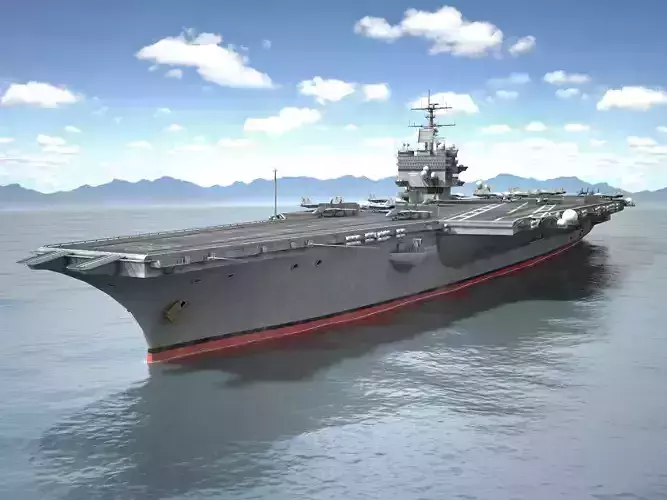 USS Enterprise CVN-65 Carrier HD 3D model