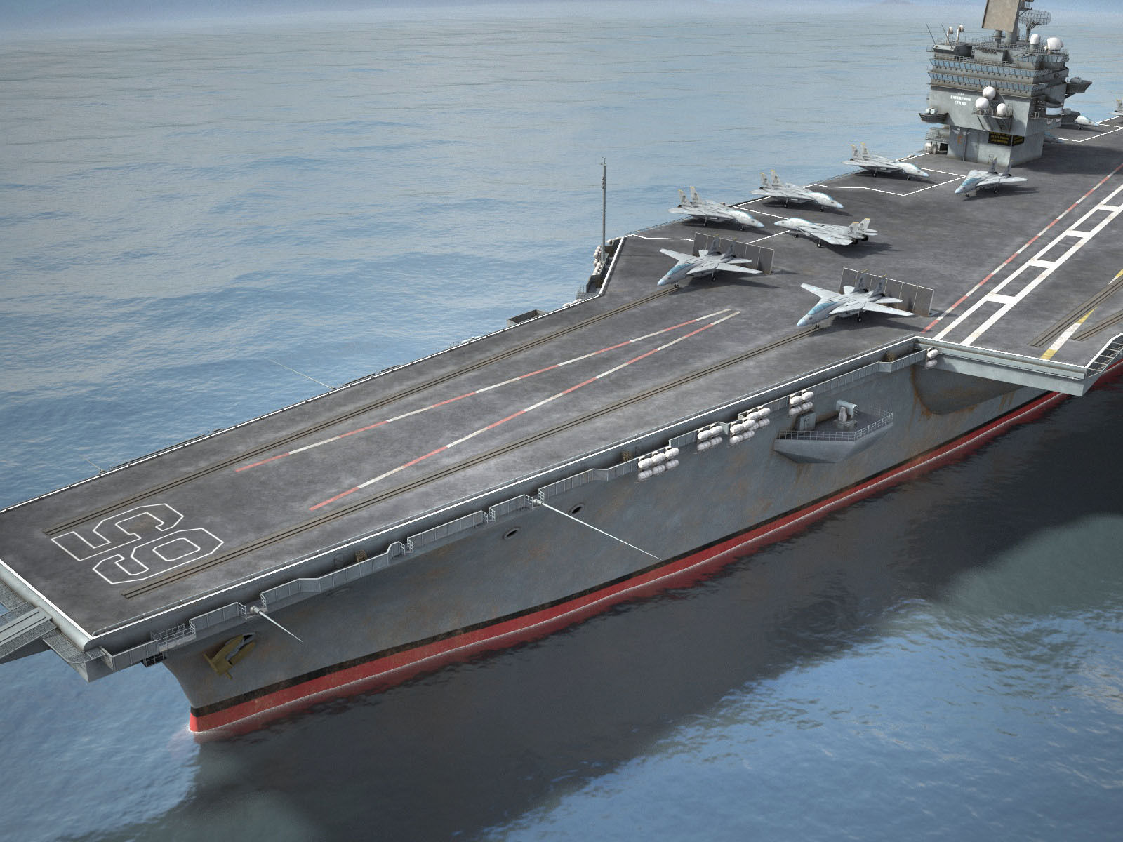 USS Enterprise CVN-65 Carrier HD 3D model_1