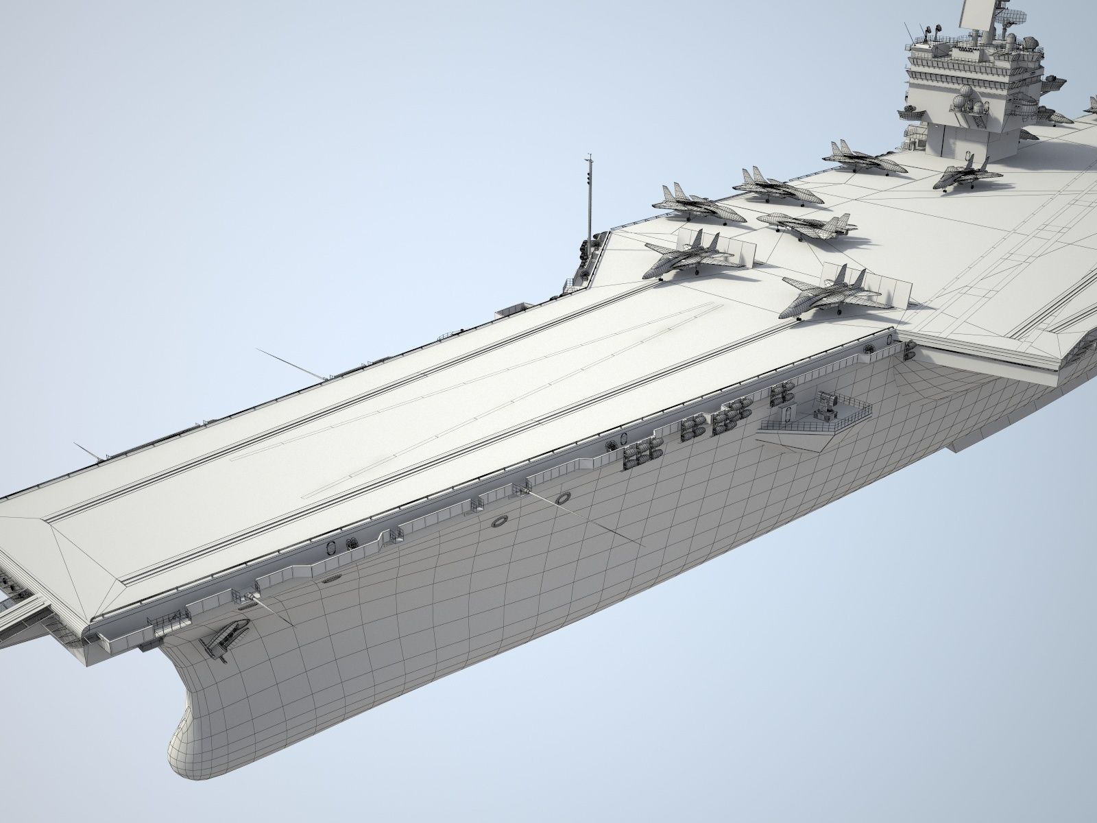 USS Enterprise CVN-65 Carrier HD 3D model_16