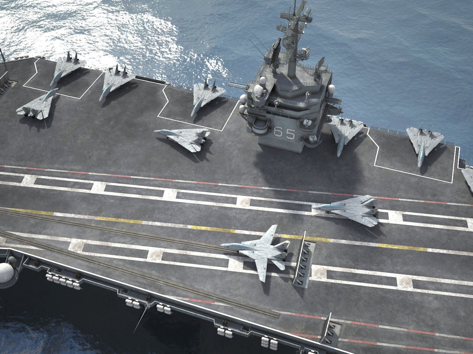 USS Enterprise CVN-65 Carrier HD 3D model_3