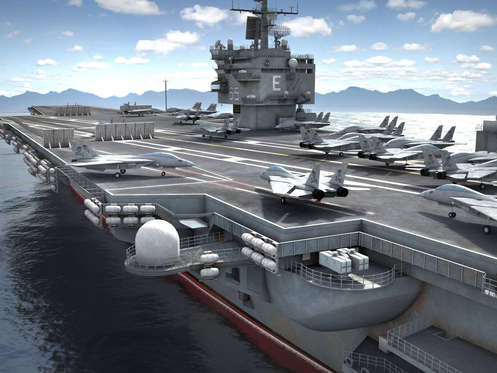 USS Enterprise CVN-65 Carrier HD 3D model_10