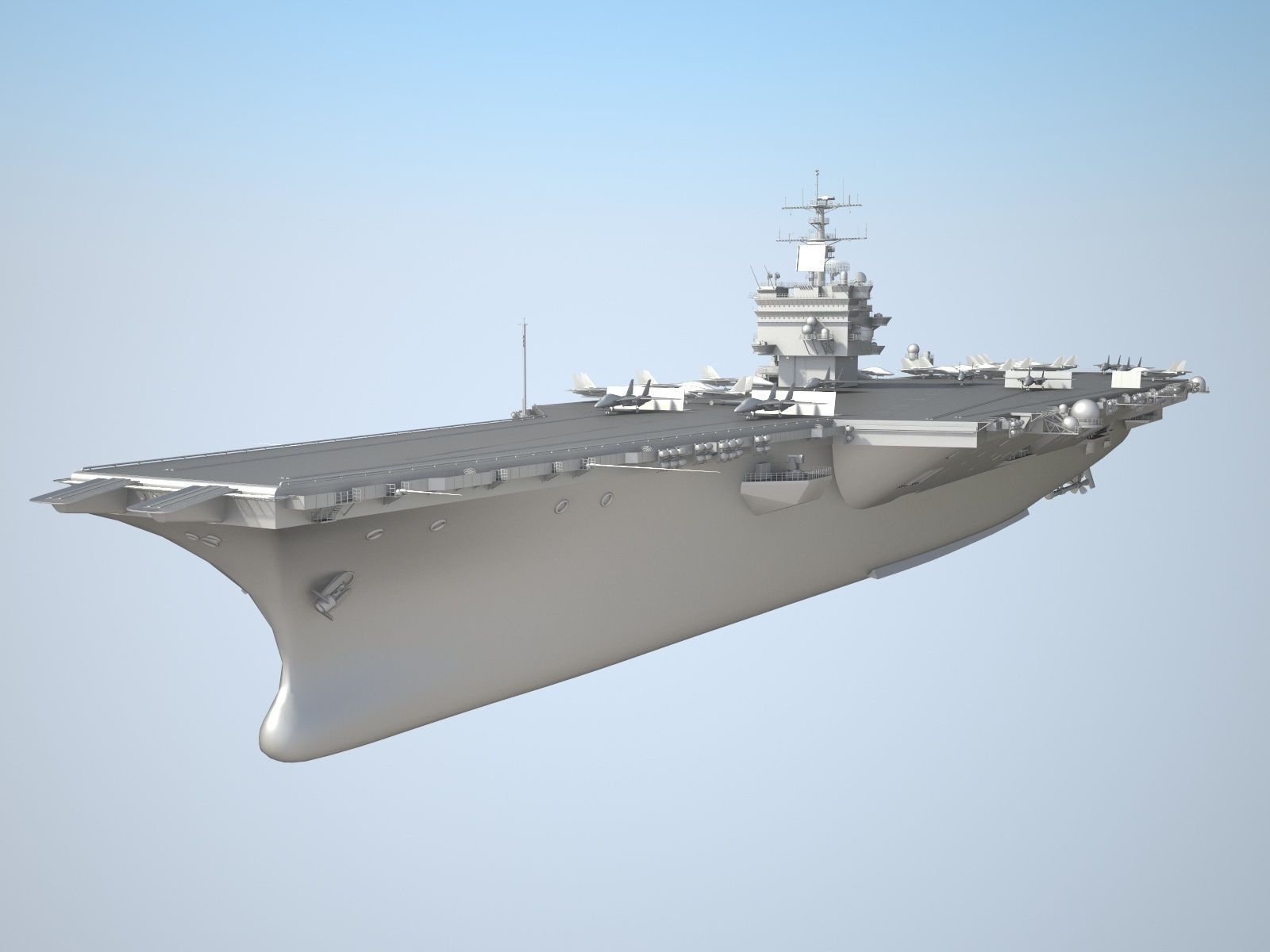 USS Enterprise CVN-65 Carrier HD 3D model_11