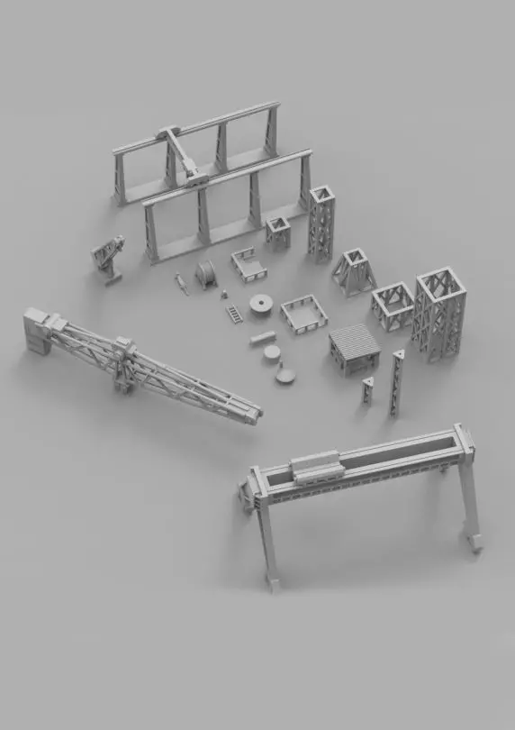 Infrastructure and Objectives Pack 03 3D print model_0