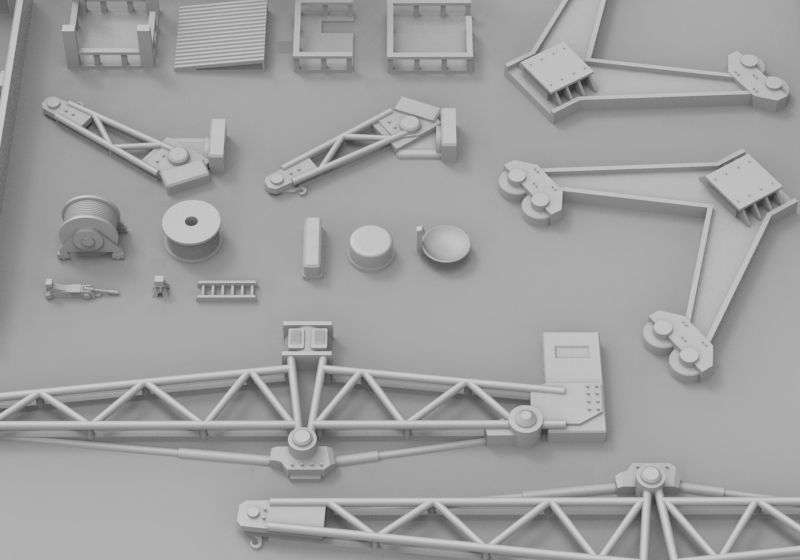 Infrastructure and Objectives Pack 03 3D print model_4