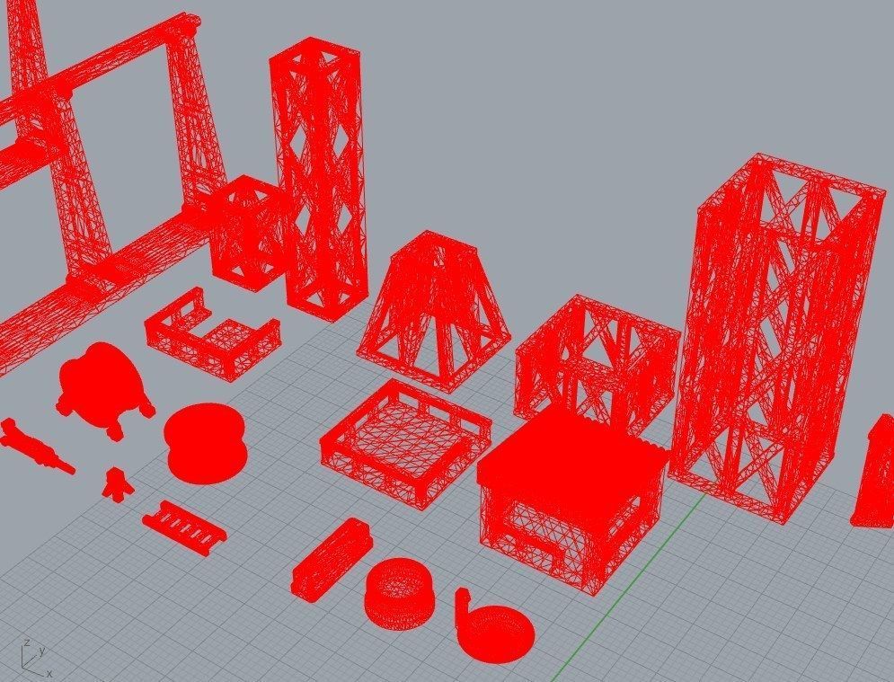 Infrastructure and Objectives Pack 03 3D print model_14