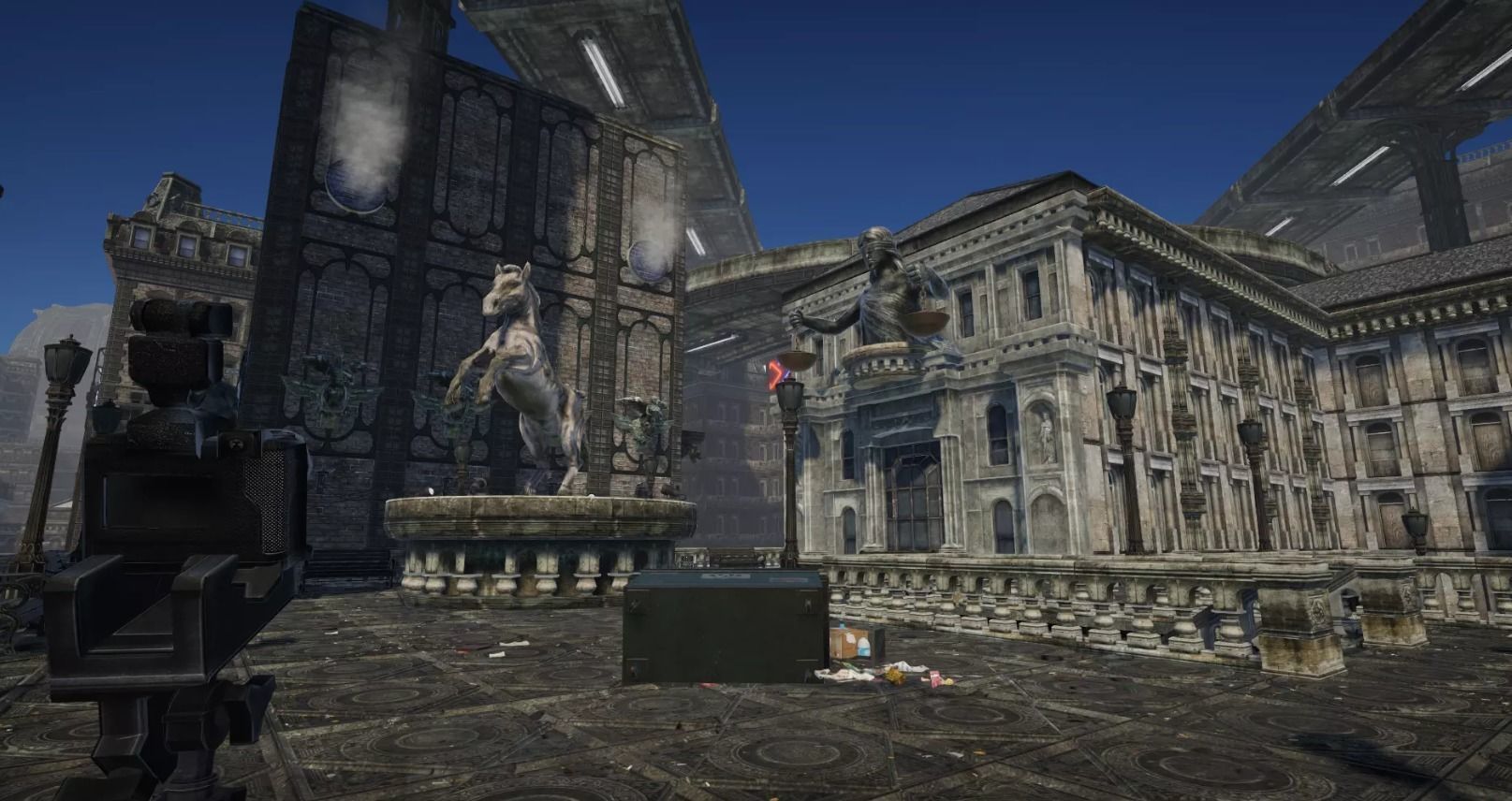 Decorations city assets for game Low-poly 3D model_4