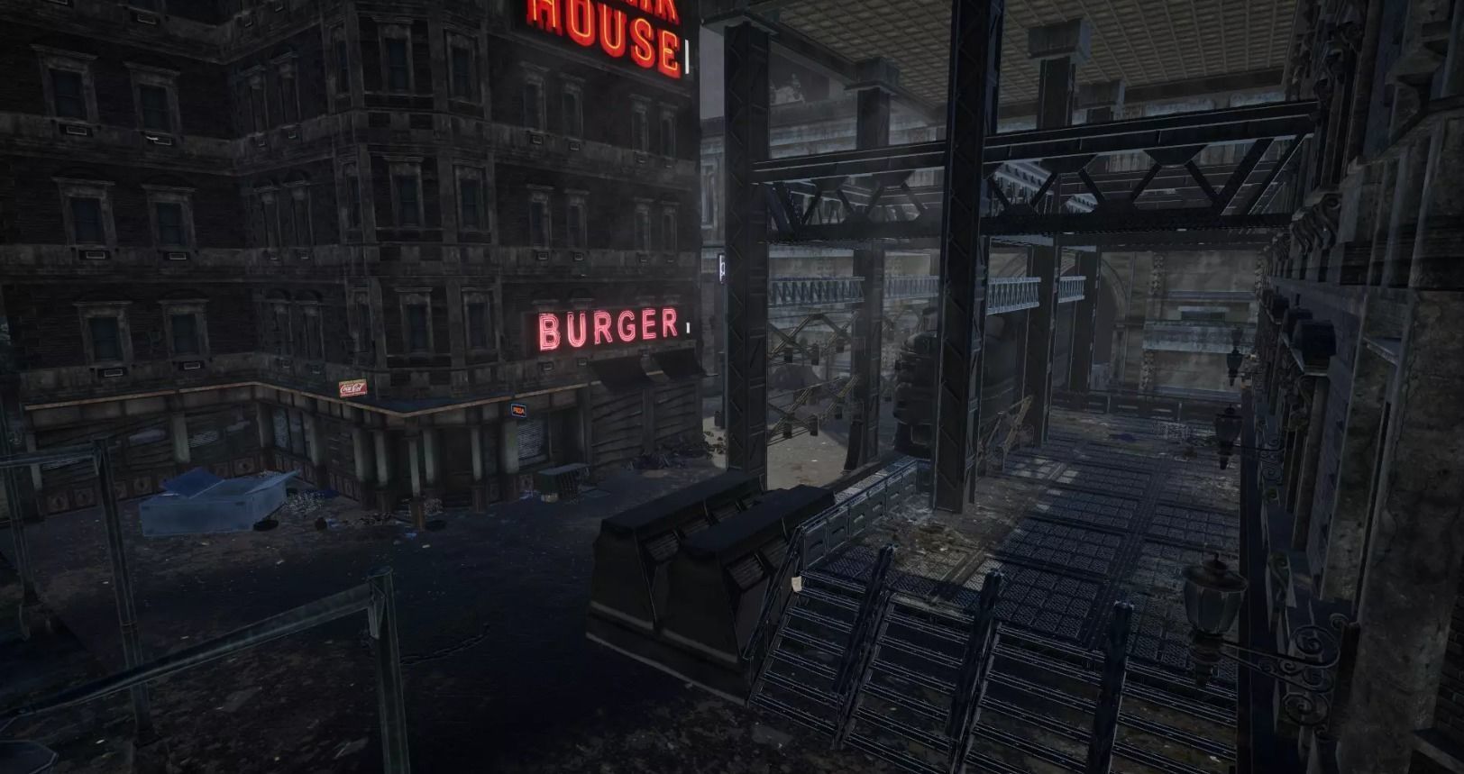 Decorations city assets for game Low-poly 3D model_5