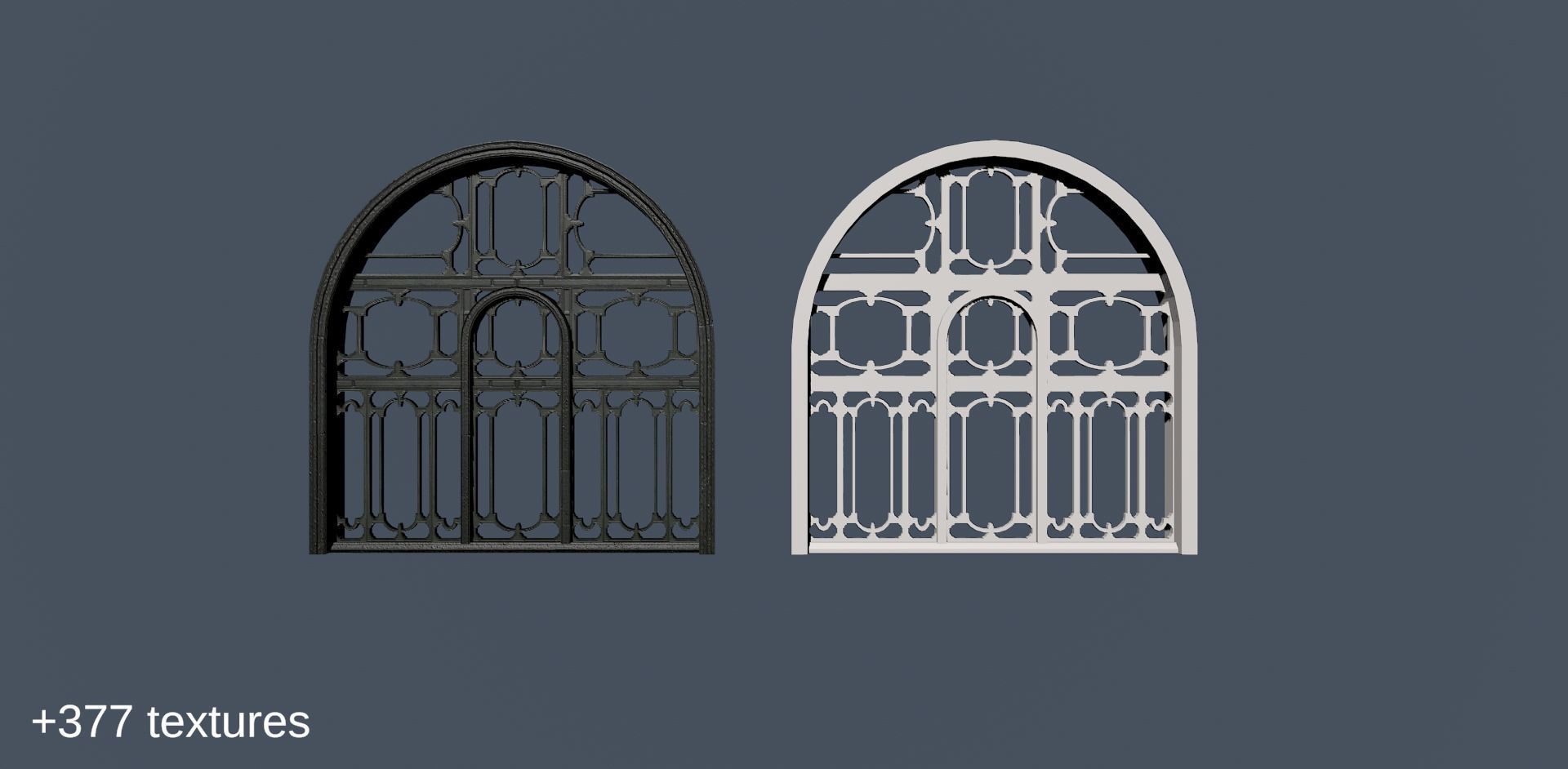 Decorations city assets for game Low-poly 3D model_9