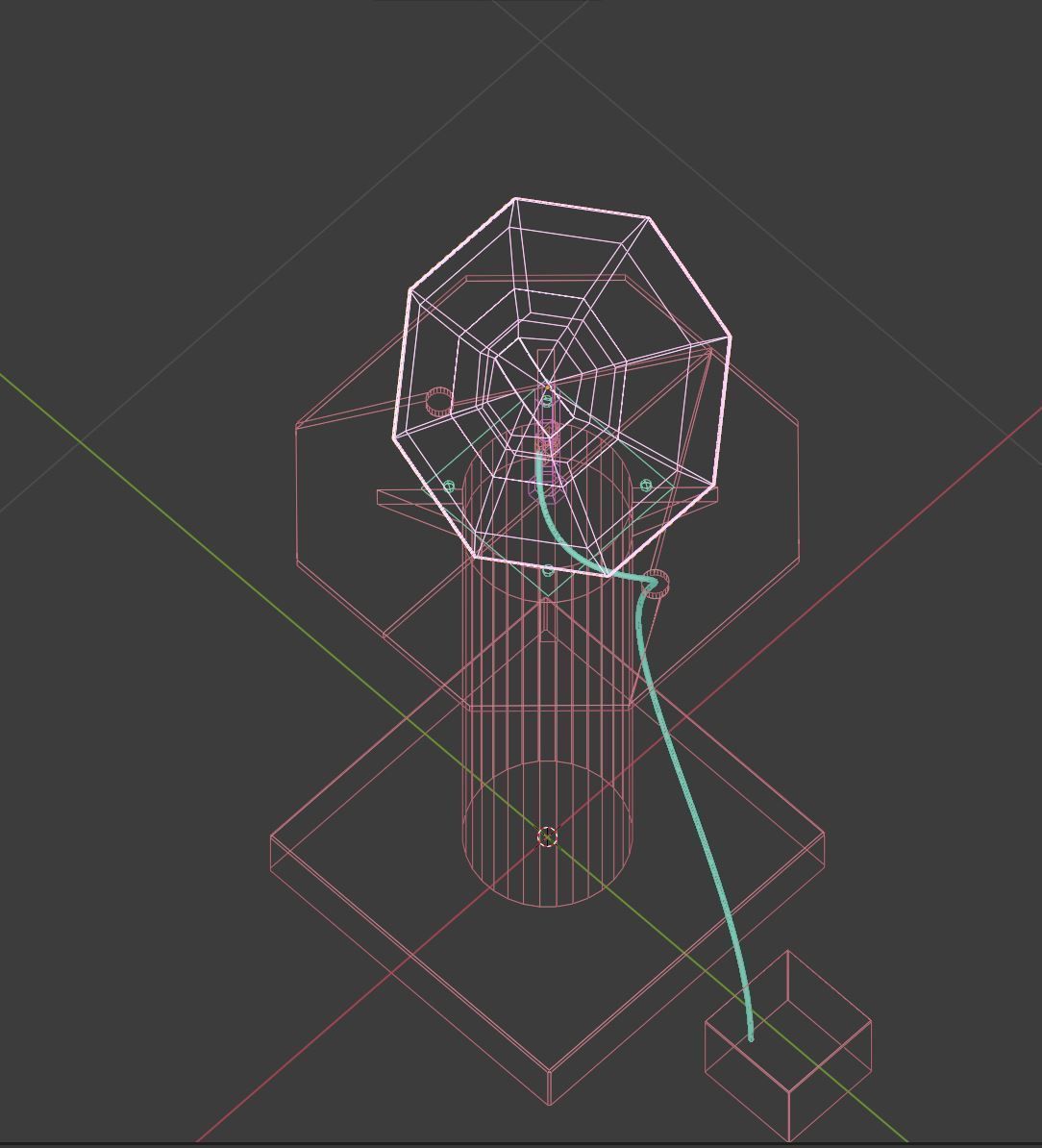 UFO ON A STICK - Elon musk Starlink Satellite terminal Low-poly 3D model_7