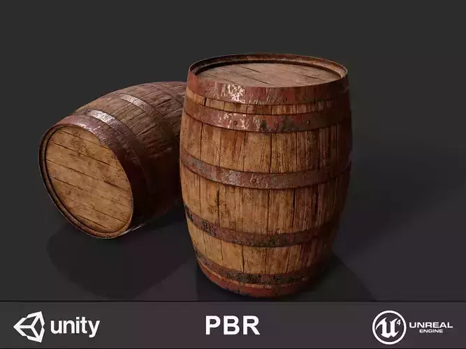 wooden barrel