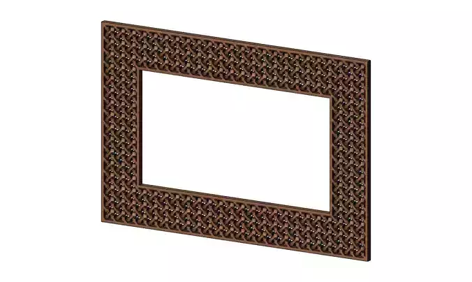 Moucharabieh wood mirror frame 