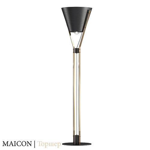 MAICON floor lamp gold 3D model
