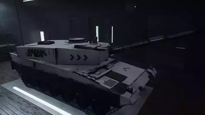 Custom Military Vehicles - Tank - Part D - 2 Vehicles Low-poly 3D model