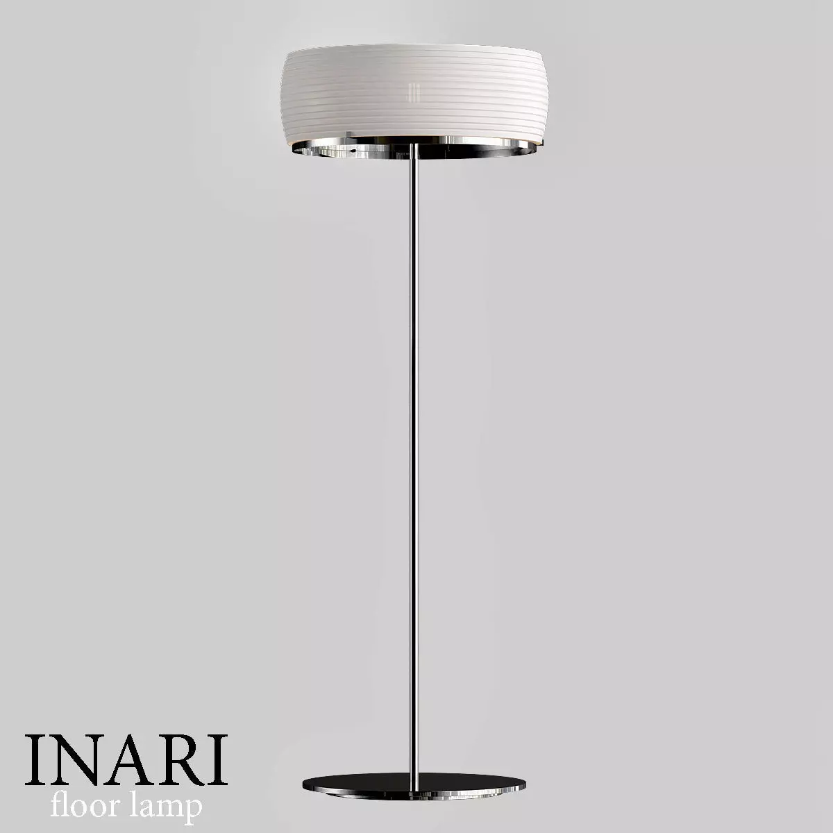 INARI modern floor lamp with shade 3D model