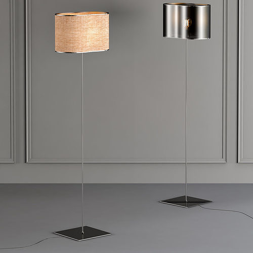 PEGGY two floor lamps with shade 3D model