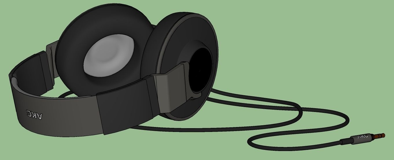 AKG Headphones 3D model_5