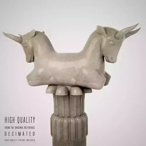 Persepolis bull column 3D model