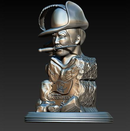 Logo Tampa Bay Buccaneers Football - NFL 3D print model_2