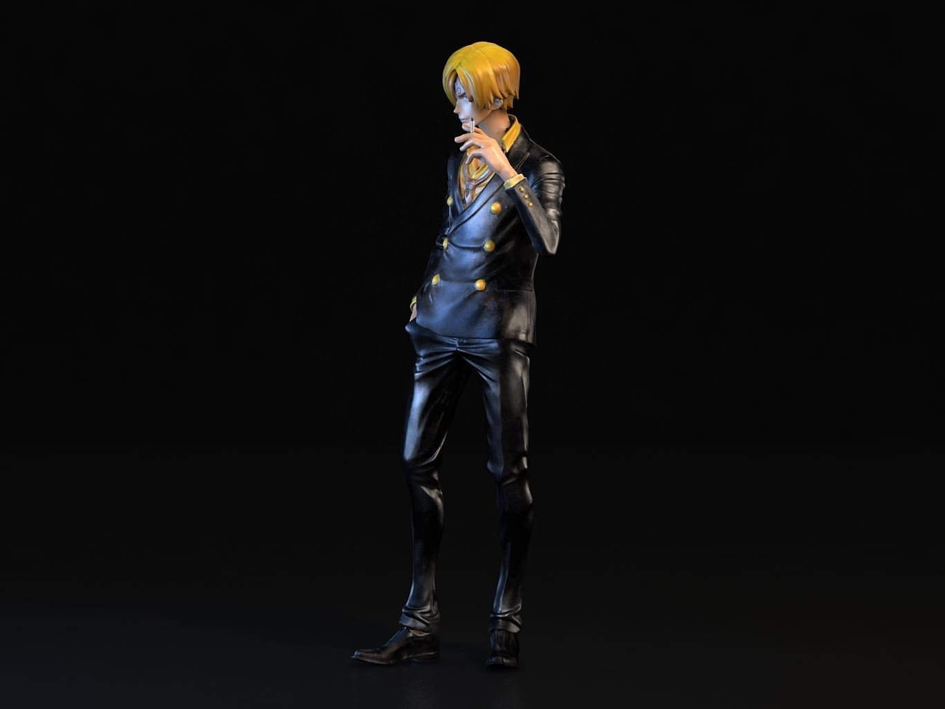 SANJI man in suit 3D model_8