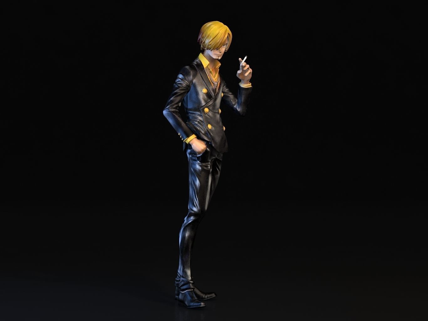 SANJI man in suit 3D model_2