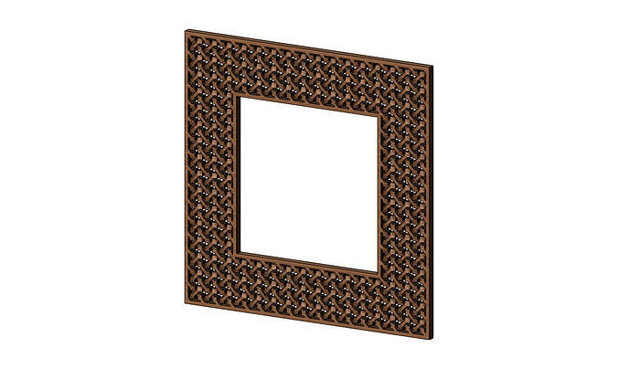 Moucharabieh mirror frame  3D print model