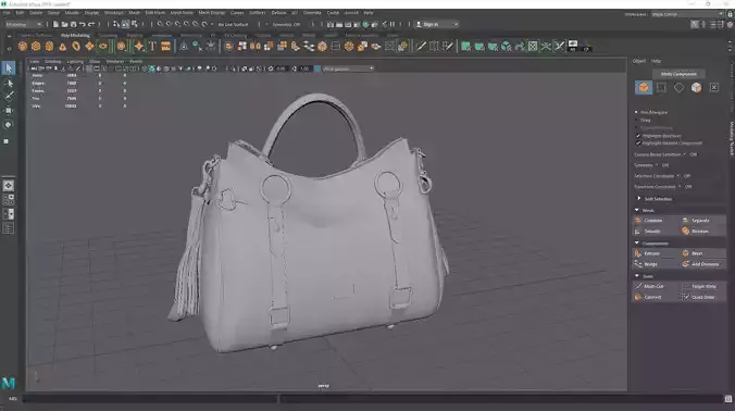 Women Handbag Kate Spade Polly Crossbody 3D Model 3D model
