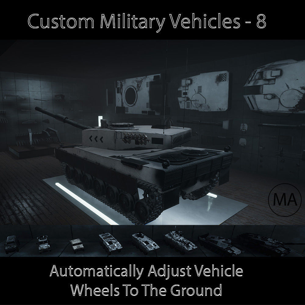 Custom Military Vehicles - Props - CMV Full Pack Low-poly 3D model_3