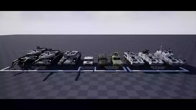 Custom Military Vehicles - Props - CMV Full Pack Low-poly 3D model