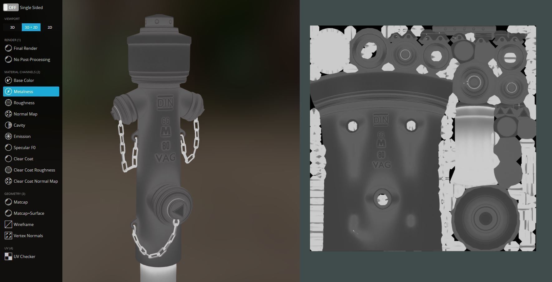 Red Fire Hydrant VAG Version 2 Low Poly Red 1 Low-poly 3D model_13