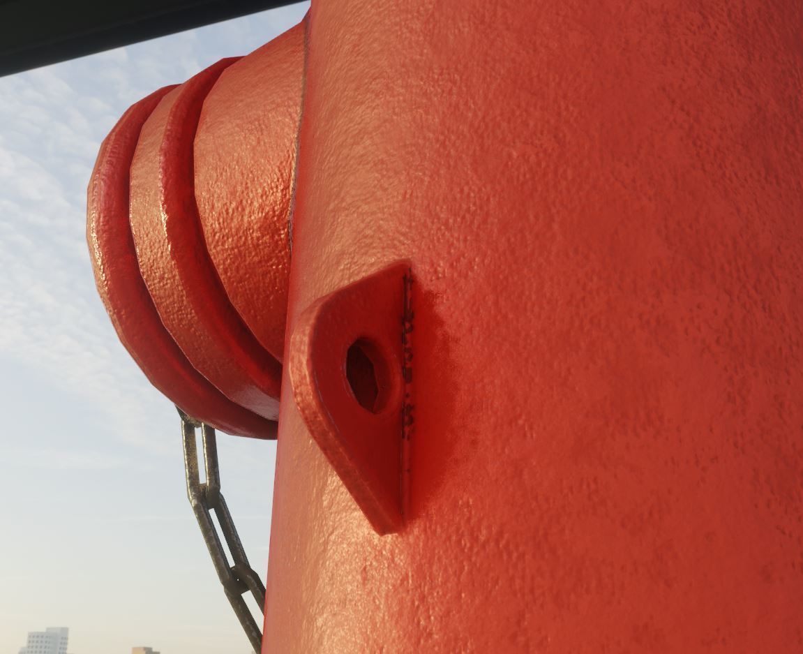 Red Fire Hydrant VAG Version 2 Low Poly Red 1 Low-poly 3D model_8