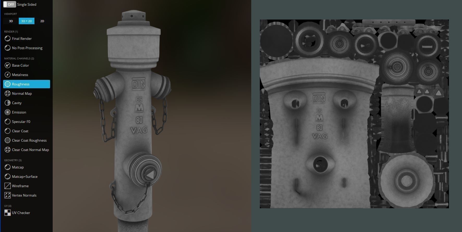 Red Fire Hydrant VAG Version 2 Low Poly Red 1 Low-poly 3D model_10