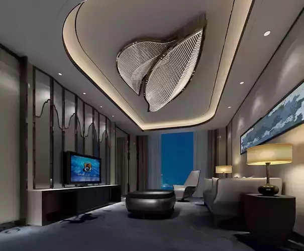 Suite living room 3D model