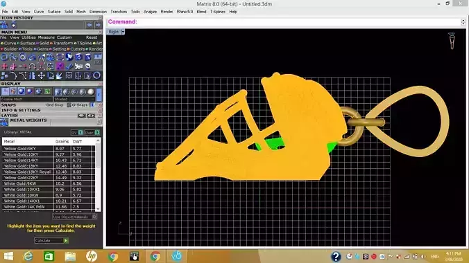 3D baseball hat pendants