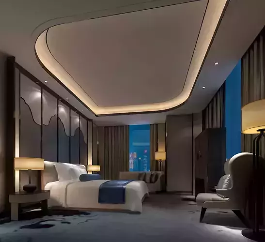 Suite bedroom 3D model
