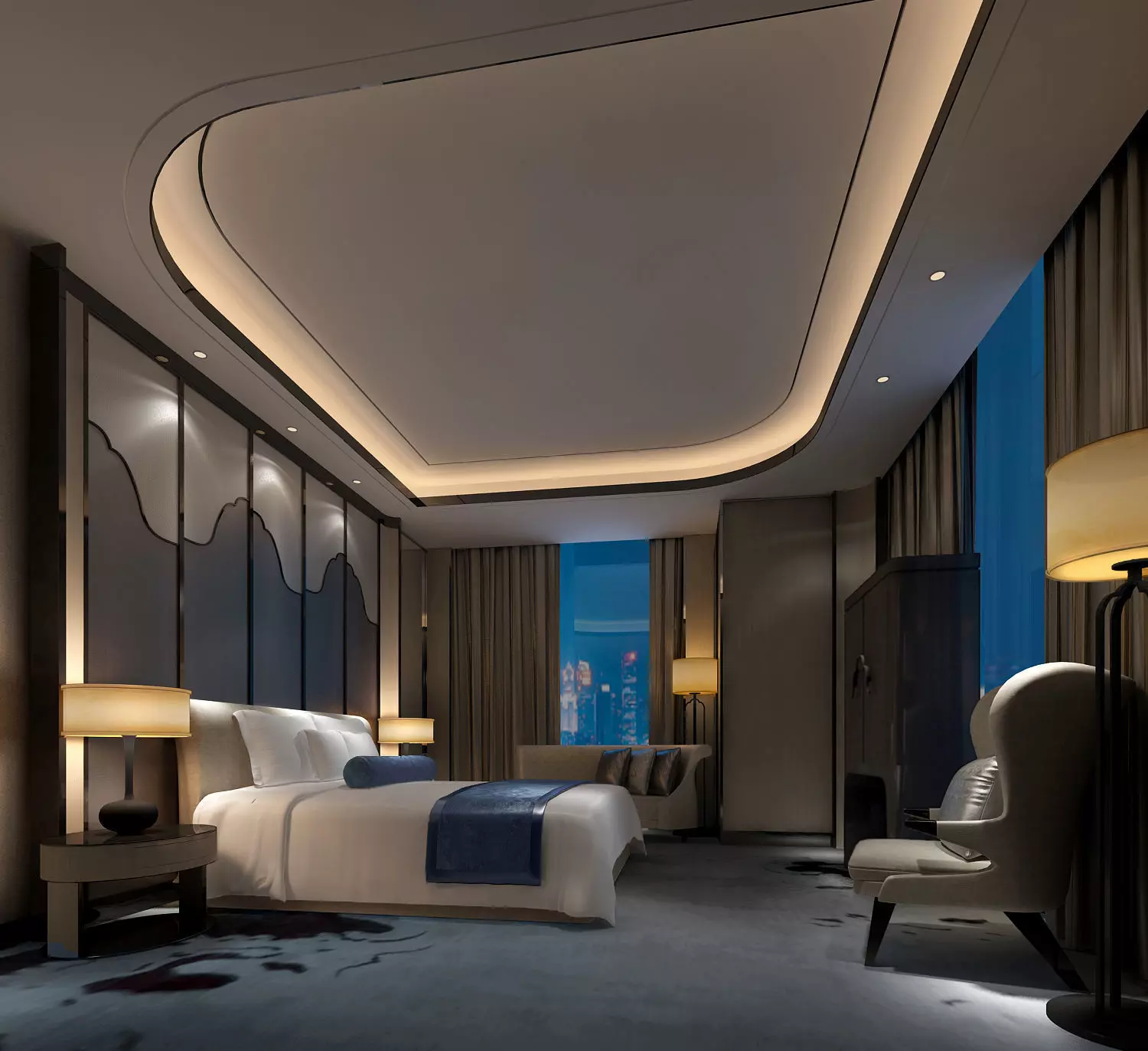 Suite bedroom 3D model
